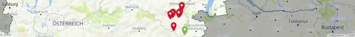Map view for Pharmacies emergency services nearby Wiesmath (Wiener Neustadt (Land), Niederösterreich)